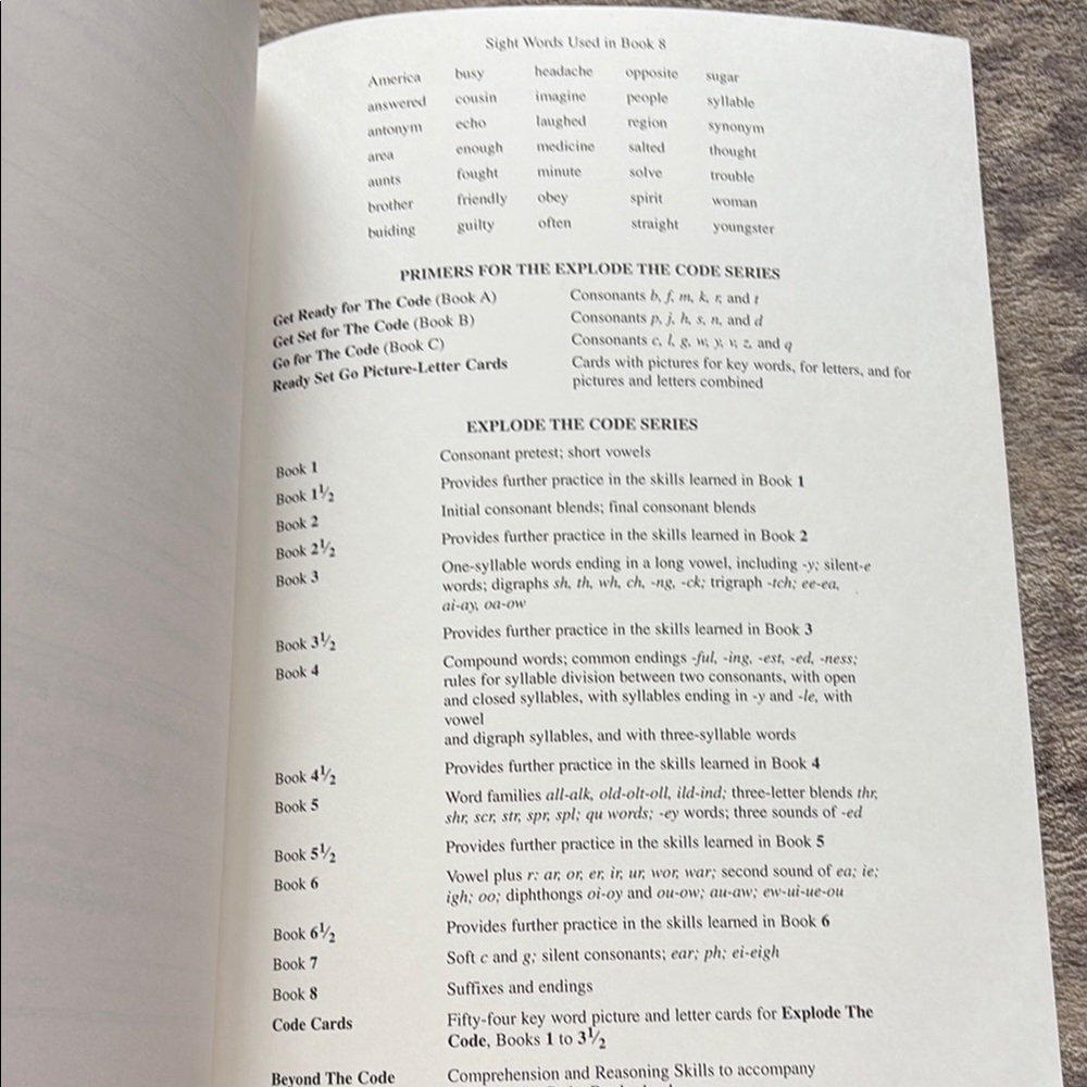 Explode The Code 8 Workbook - Picture 3 of 3